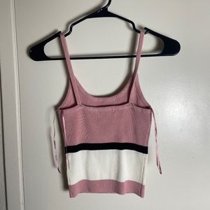 Stripe Knit Top (Pink)